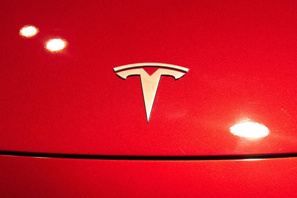 BANGKOK, THAILAND - 2024/06/30: A Tesla logo seen on a Tesla Model 3 car during the event at Central World the shopping mall. (Photo by Peerapon Boonyakiat/SOPA Images/LightRocket via Getty Images)