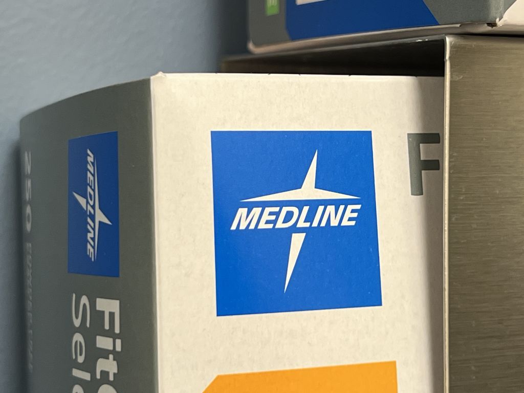 Medline IPO: Should You Buy MDLN Stock? close-up of blue Medline logo on a cardboard box