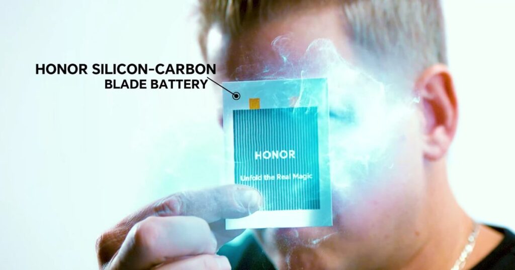 Honor teases its next-gen silicon-carbon battery that's as thin as a playing card