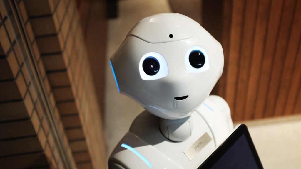 Humanoid robot symbolizing the AI announcements at Google I/O 2026