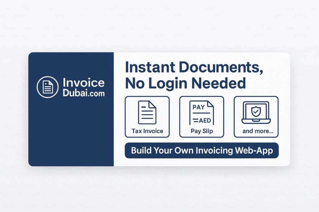 InvoiceDubai: The Free UAE Tax Invoice Tool Built for Small Business InvoiceDubai free UAE tax invoice and payslip generator