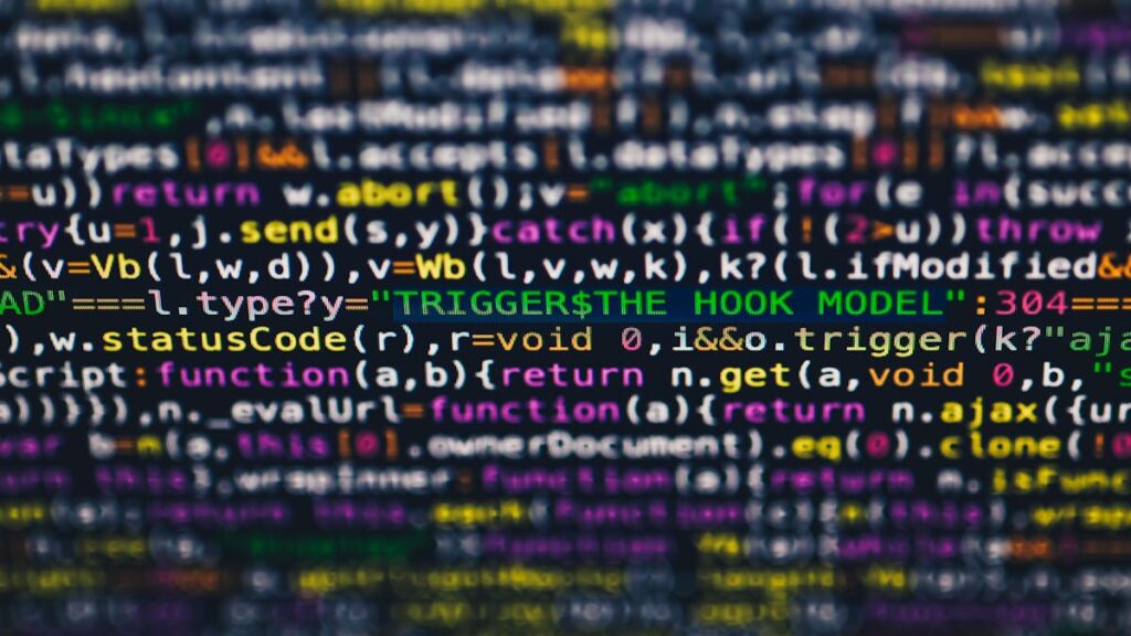 Developer working with a Microsoft AI coding model on a laptop