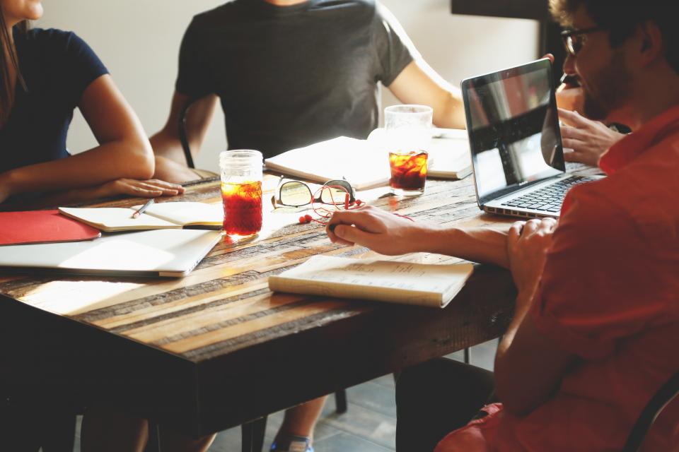 How Economic Development Agencies Support Small Business Growth A modern corporate office where professionals work to support small business growth