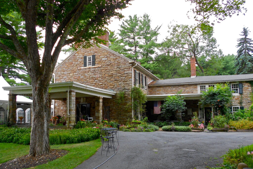 A peaceful and affordable mountain community surrounded by autumn trees.
